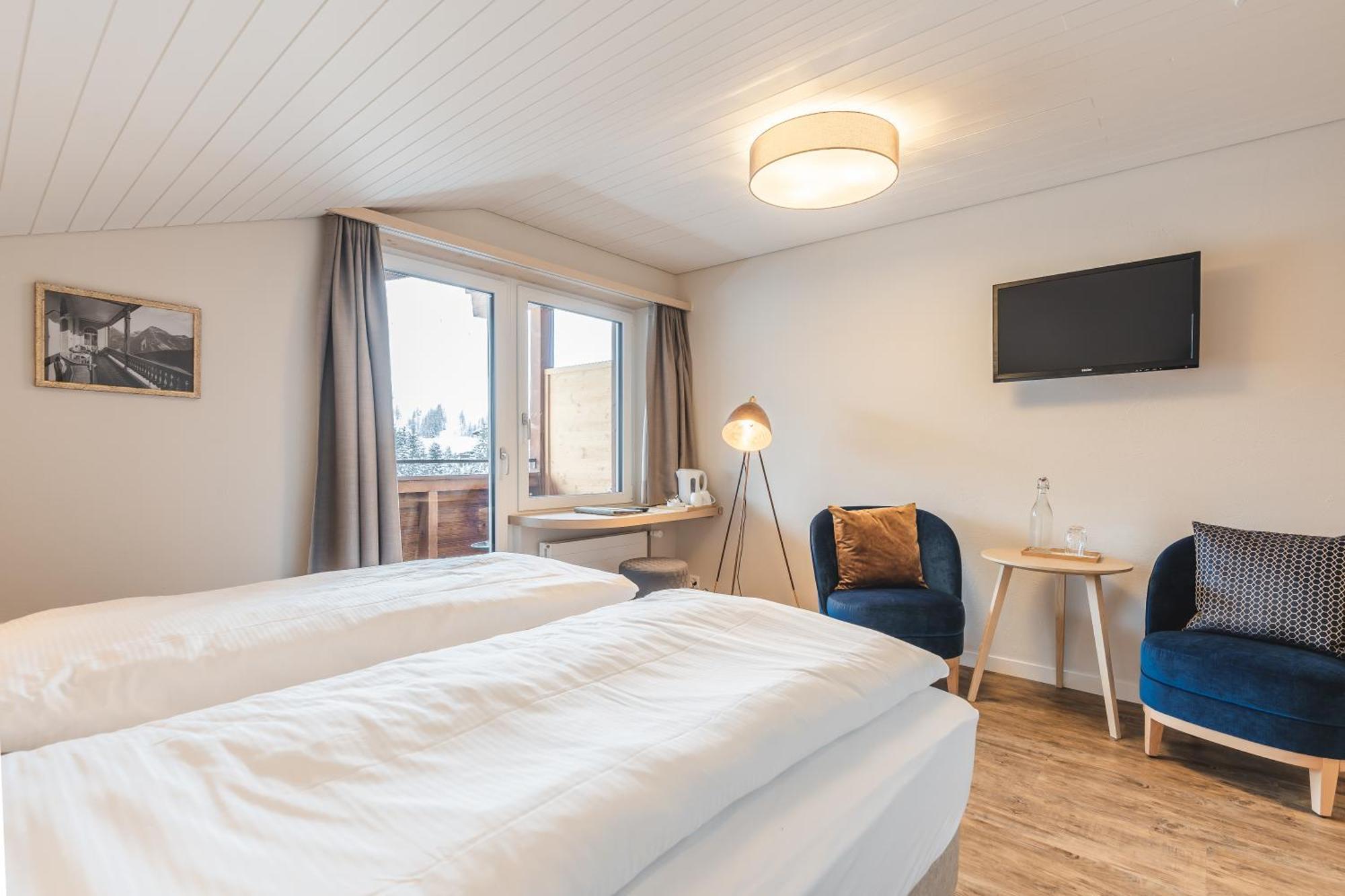 Hotel Alpensonne - Panoramazimmer & Restaurant Arosa Bilik gambar